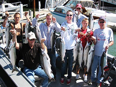 Buoy 10 salmon fishing